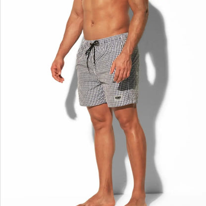 Desmiit Desmiit Men's Quick-Dry Checkered Sport Shorts B3567