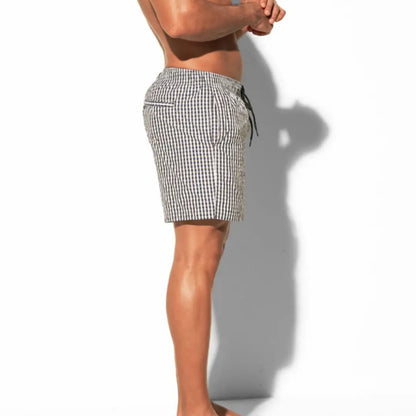 Desmiit Desmiit Men's Quick-Dry Checkered Sport Shorts B3567
