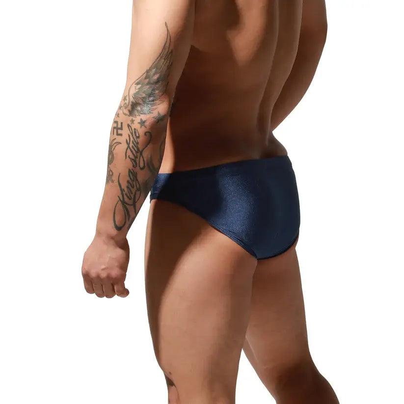 Desmiit Desmiit Swimwear Beachwear Men's Sexy Low-Rise Swim Briefs with Embroidered
