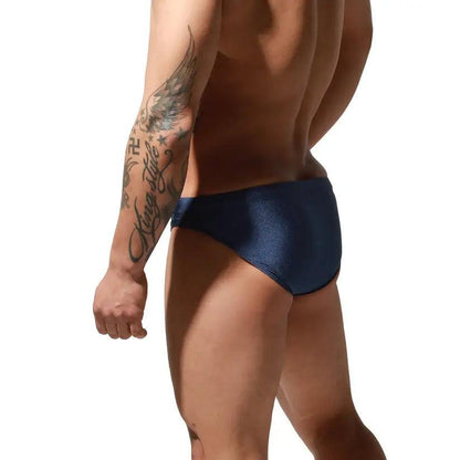 Desmiit Desmiit Swimwear Beachwear Men's Sexy Low-Rise Swim Briefs with Embroidered