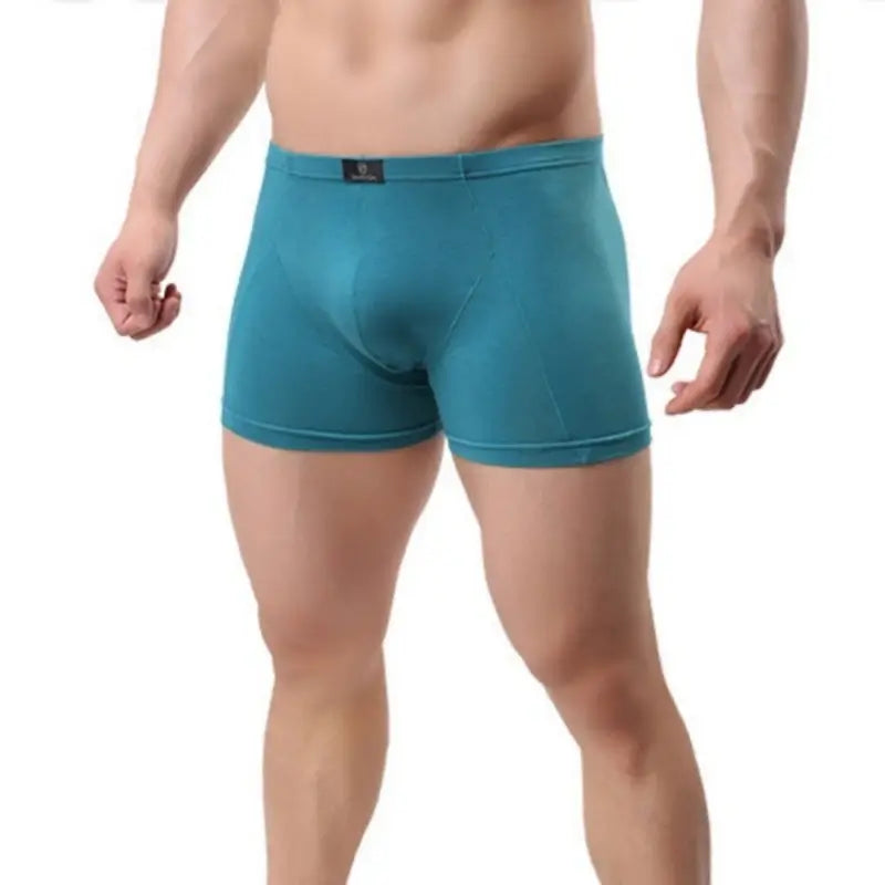 DomiGe Boxer Shorts DomiGe Men's Eco-Friendly Boxer Shorts | Plant-Based Fiber | Sizes M–4XL Blue SIde