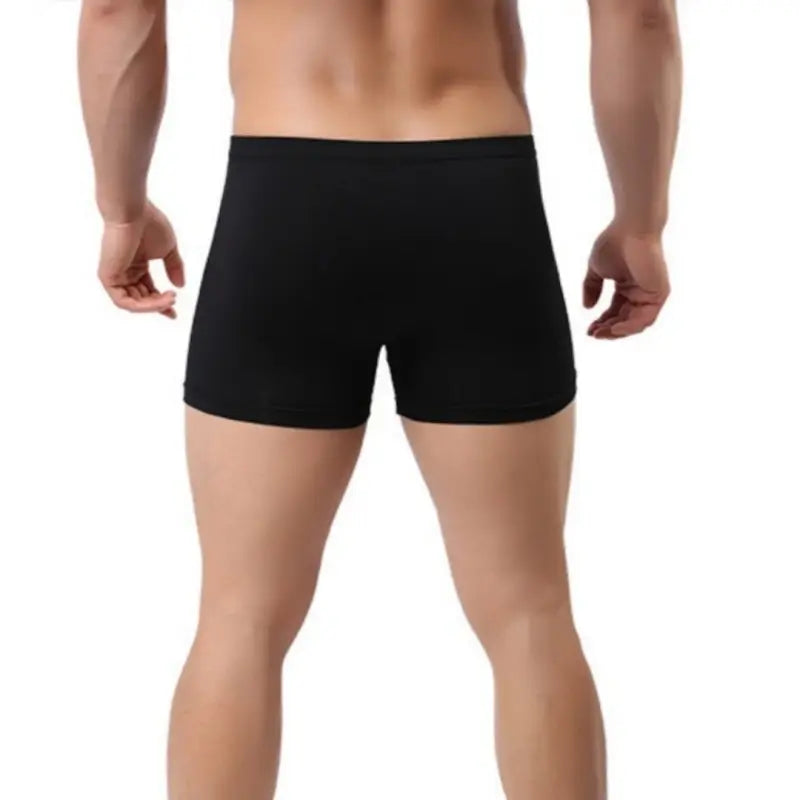 DomiGe Boxer Shorts DomiGe Men's Eco-Friendly Boxer Shorts | Plant-Based Fiber | Sizes M–4XL Back Black