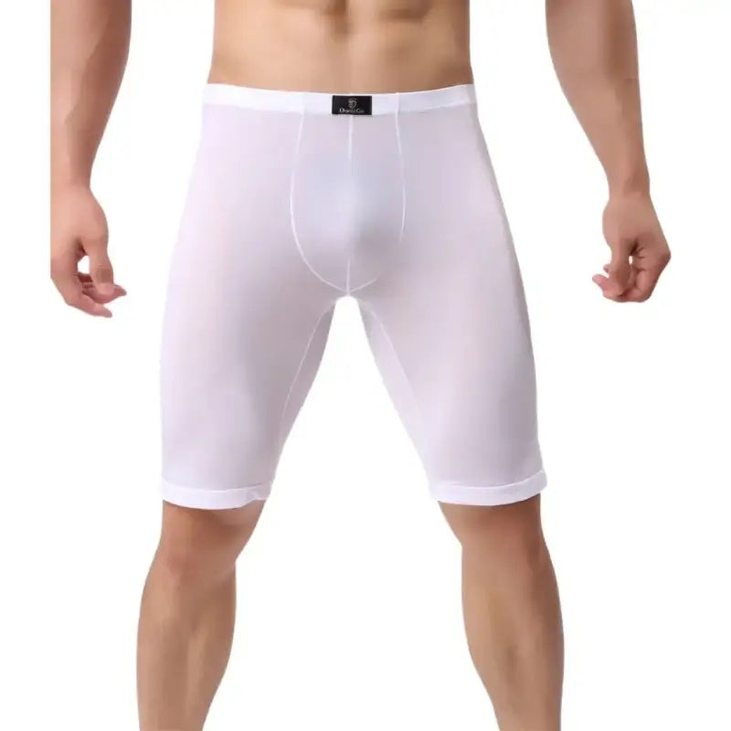 DomiGe DomiGe Compression Underpants Mid-Rise, Long Leg White Compression Underwear