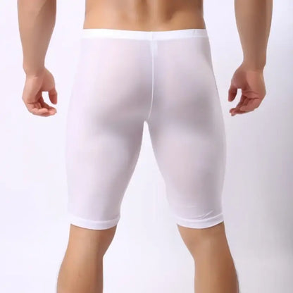 DomiGe DomiGe Compression Underpants Mid-Rise, Long Leg White Compression Underwear