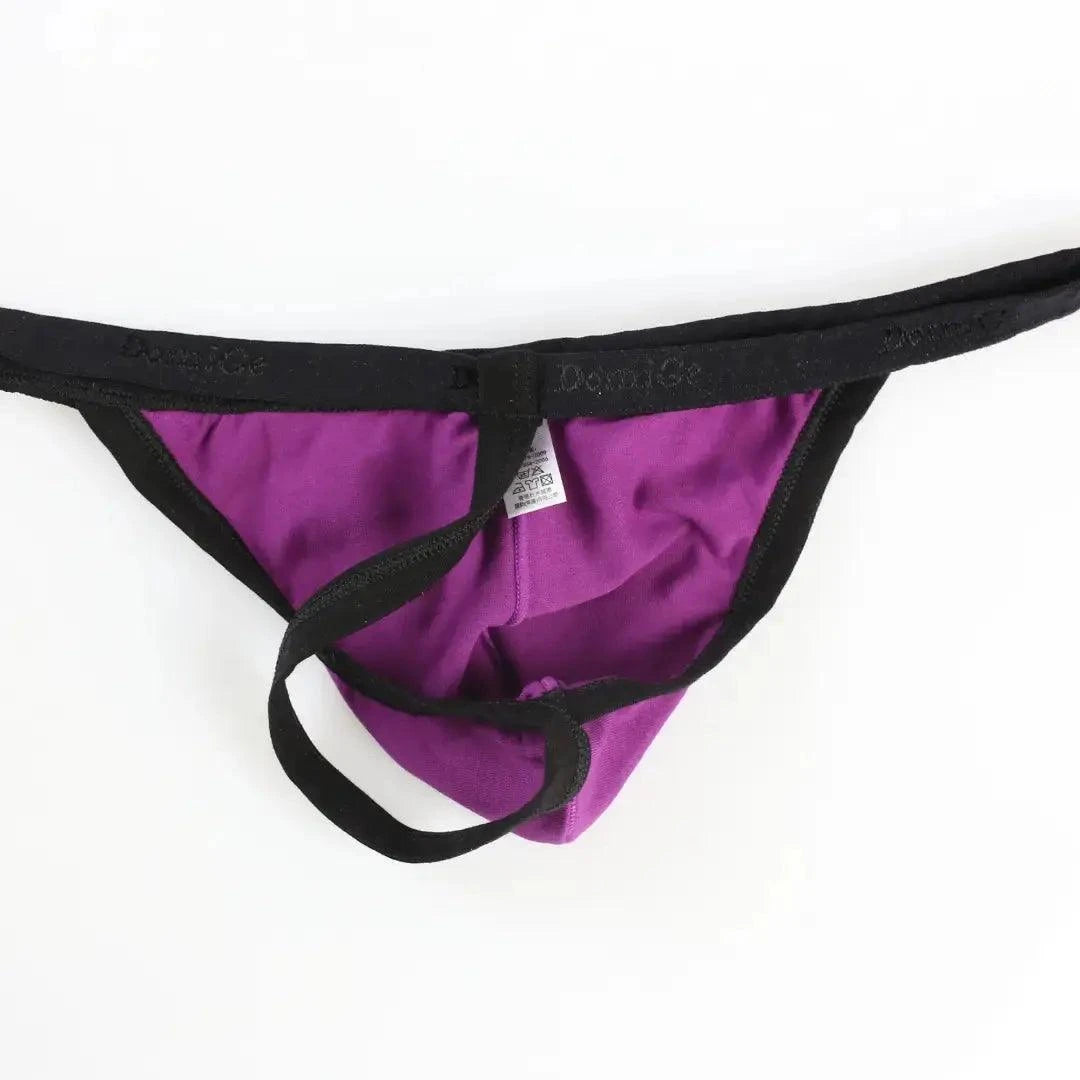 DomiGe DomiGe Low-Rise Men's Cotton Thong Male T-Back Sexy Underwear for Man
