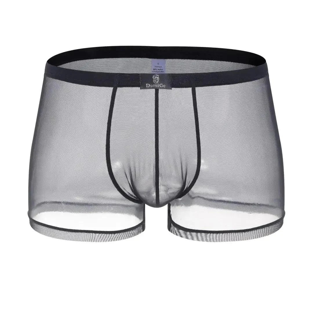 DomiGe DomiGe Male Underwear Transparent Boxers Sheer Men Sexy Boxer Shorts