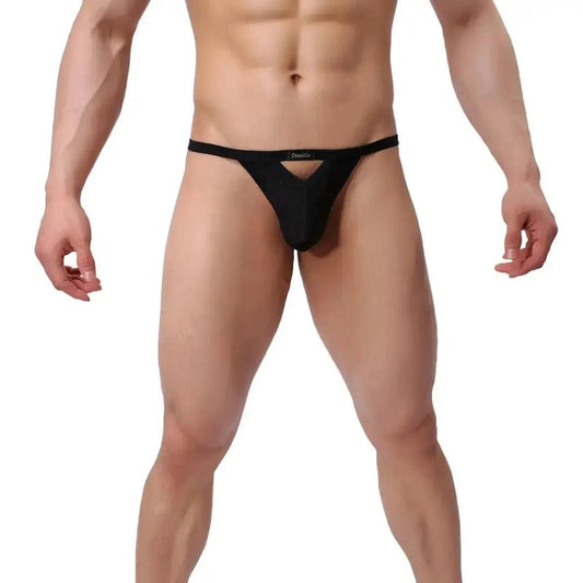 DomiGe DomiGe Men's Bamboo Fiber Thong V-Cut Bamber T-Back