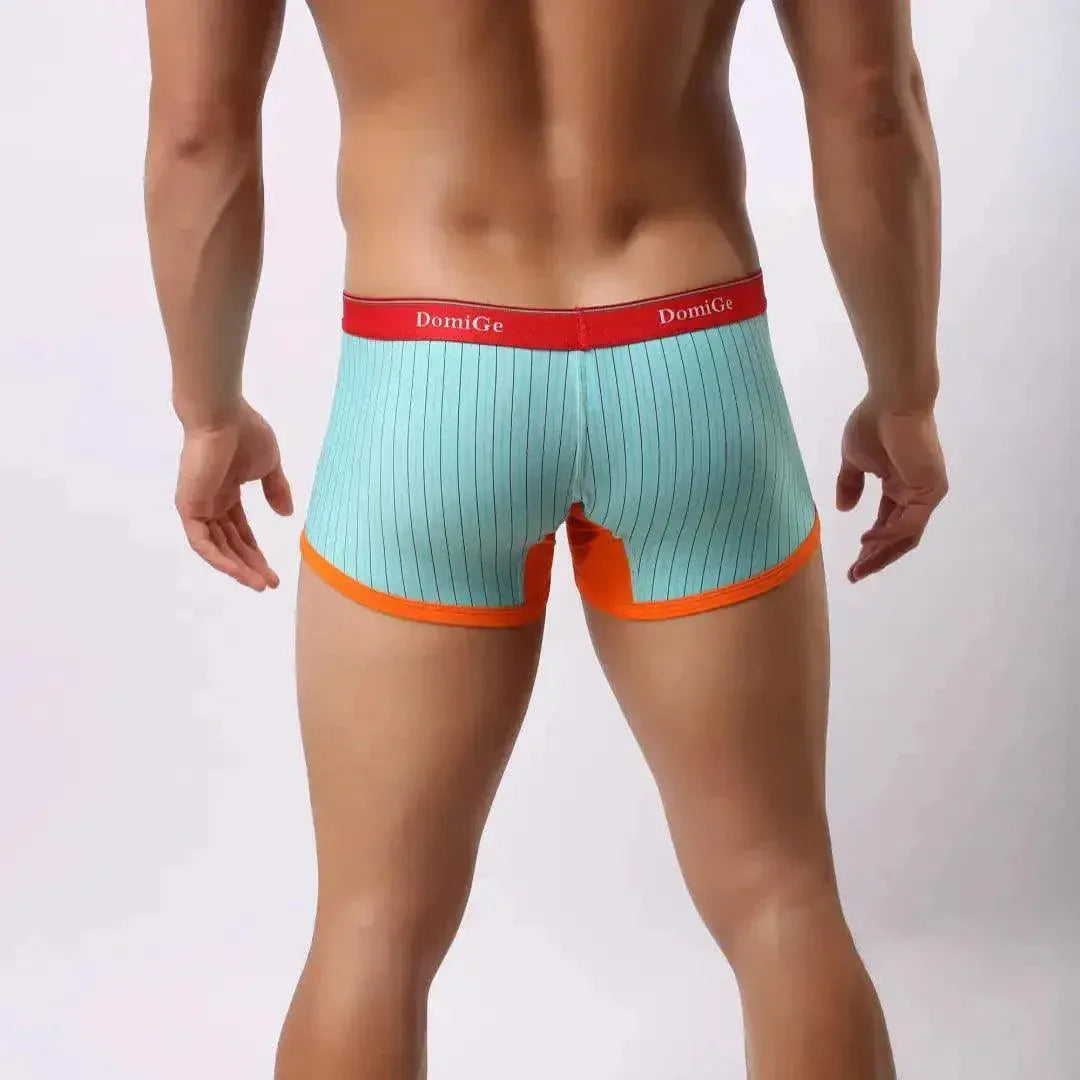 DomiGe DomiGe Men's Boxer Briefs - Ice Silk & Cotton Blend Comfort Fit Underwear