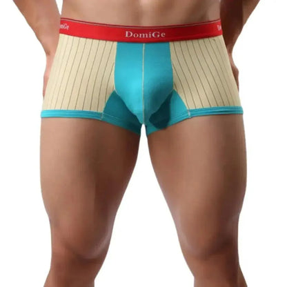 DomiGe DomiGe Men's Boxer Briefs - Ice Silk & Cotton Blend Comfort Fit Underwear