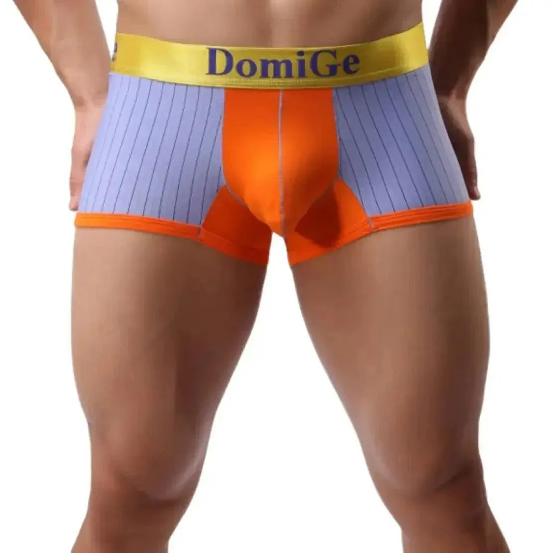 DomiGe DomiGe Men's Boxer Briefs - Ice Silk & Cotton Blend Comfort Fit Underwear