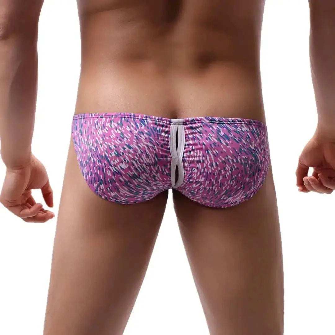 DomiGe DomiGe Men's Briefs with Flexible Waistband Easy-Access Front Open Button