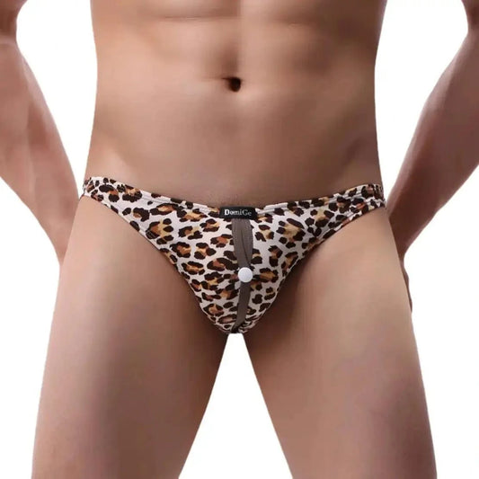 DomiGe DomiGe Men's Briefs with Flexible Waistband Easy-Access Front Open Button