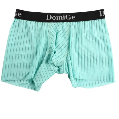 DomiGe DomiGe Men's Compression Boxers Mid-Rise Striped Boxer Seamless Leg