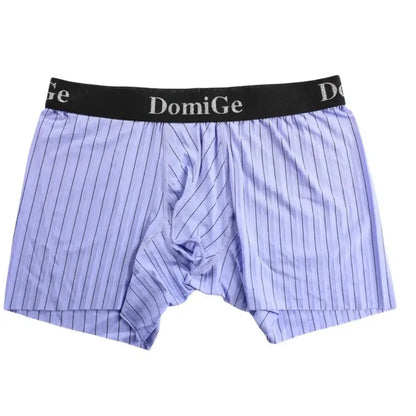 DomiGe DomiGe Men's Compression Boxers Mid-Rise Striped Boxer Seamless Leg