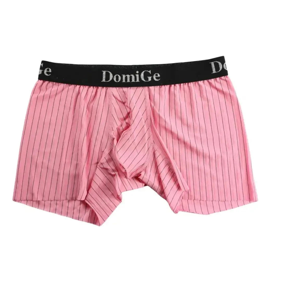 DomiGe DomiGe Men's Compression Boxers Mid-Rise Striped Boxer Seamless Leg