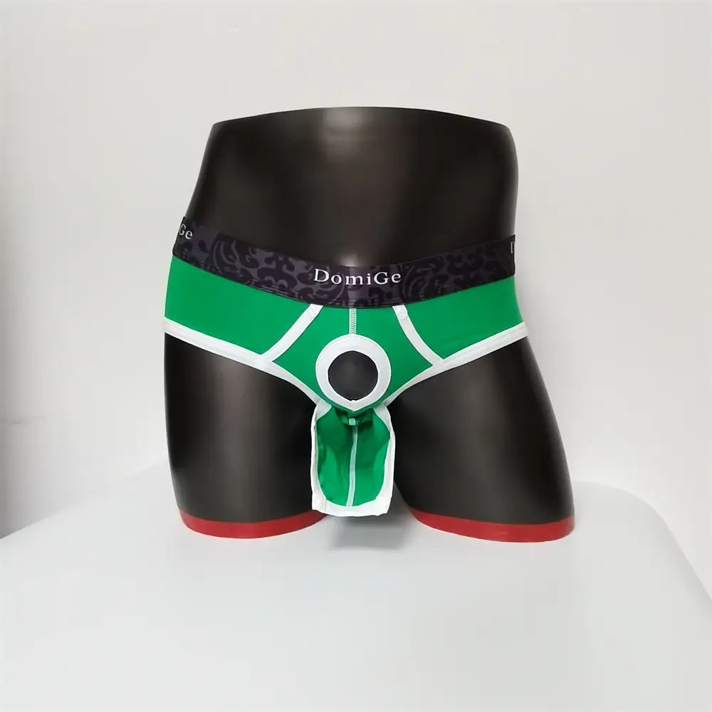 DomiGe DomiGe Men's Cotton Stretch Briefs - Dual Pouch Support & Breathable Low-Rise Fit