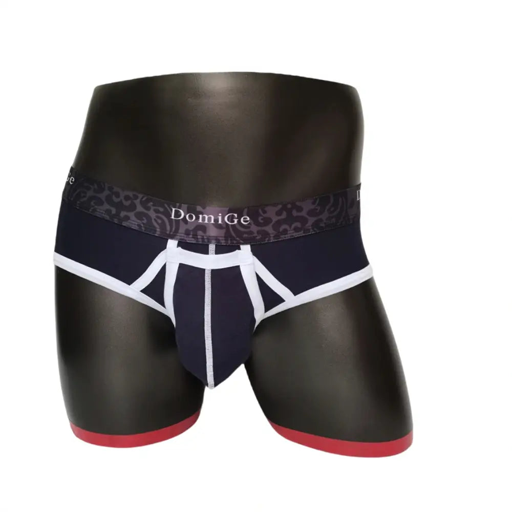 DomiGe DomiGe Men's Cotton Stretch Briefs - Dual Pouch Support & Breathable Low-Rise Fit
