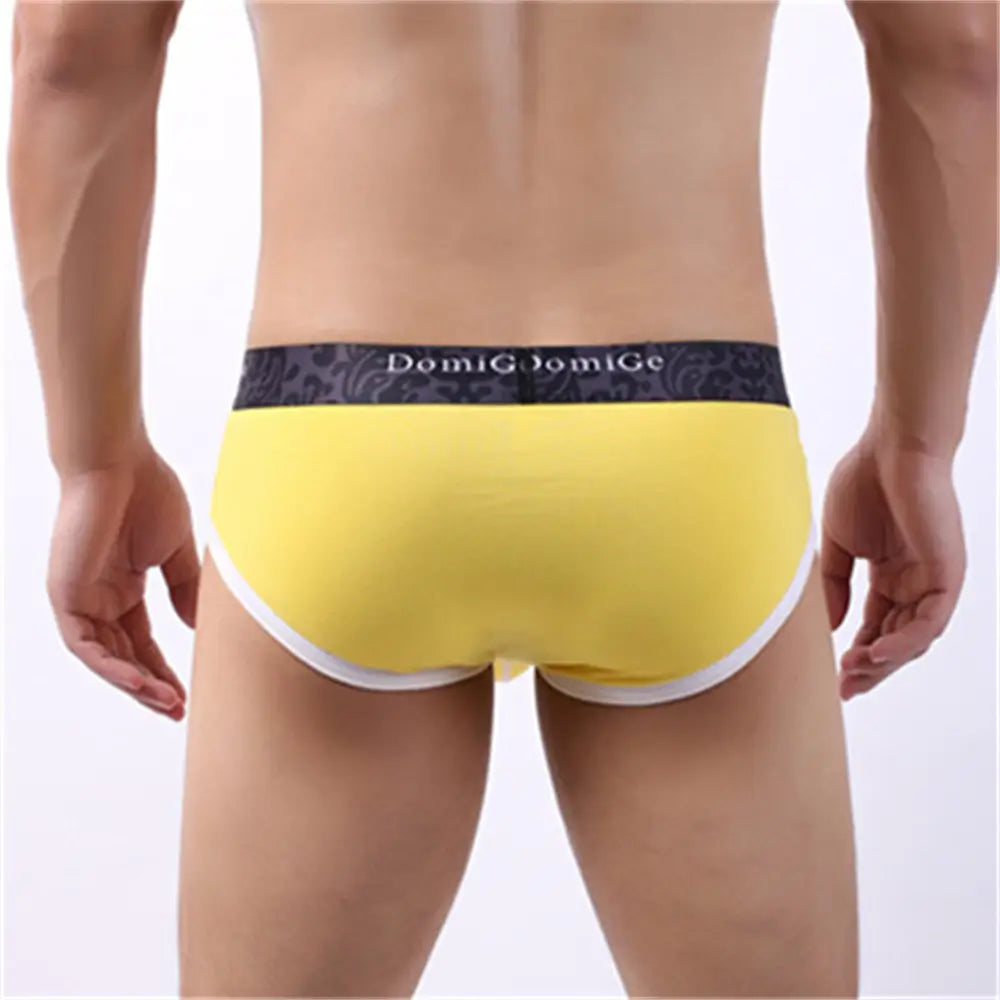 DomiGe DomiGe Men's Cotton Stretch Briefs - Dual Pouch Support & Breathable Low-Rise Fit
