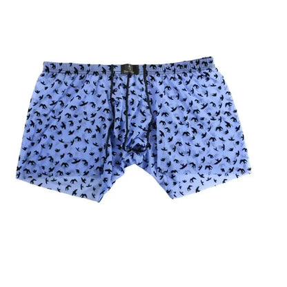 DomiGe DomiGe Men's Flocking Boxer Briefs - Soft Mesh Pouch Underwear for Men