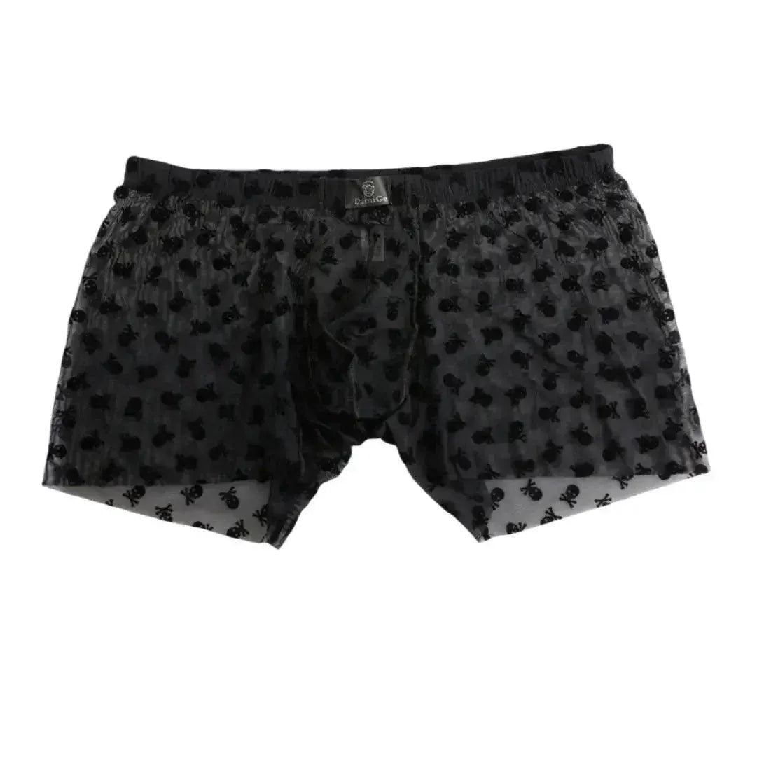 DomiGe DomiGe Men's Flocking Boxer Briefs - Soft Mesh Pouch Underwear for Men