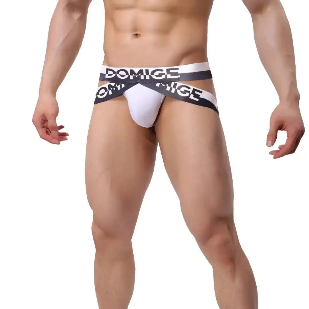 DomiGe DomiGe Men's π Jock Straps Underwear Waistband Bold Male Thongs