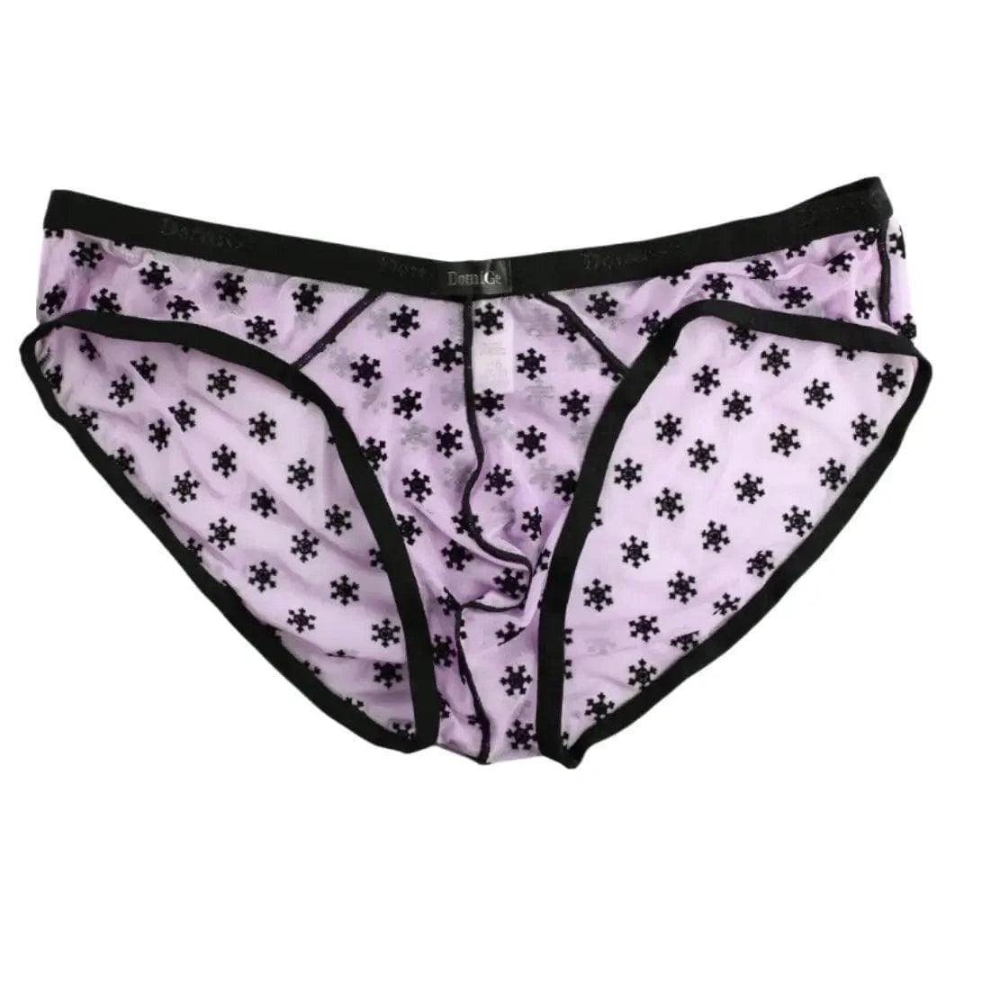 DomiGe DomiGe Men's Lace Briefs Nylon Mesh Underwear Mid-Rise Lingerie