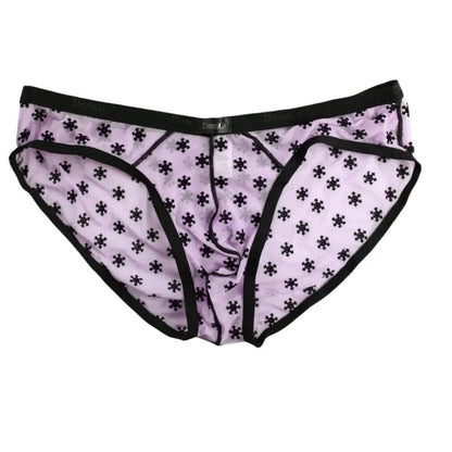 DomiGe DomiGe Men's Lace Briefs Nylon Mesh Underwear Mid-Rise Lingerie
