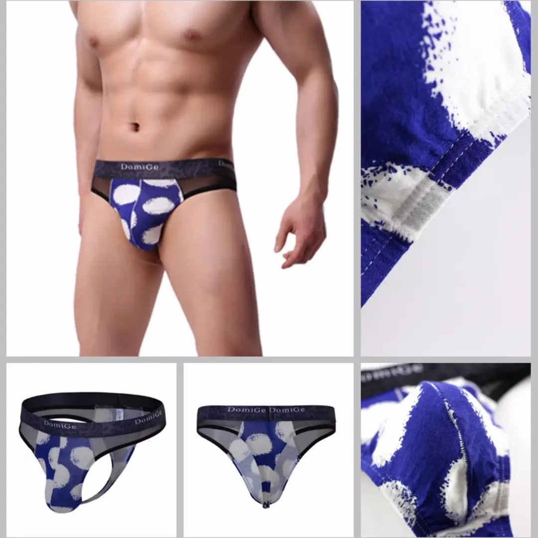 DomiGe DomiGe Men’s Lace Underwear - Bikini Brief with Pouch and Thong Style