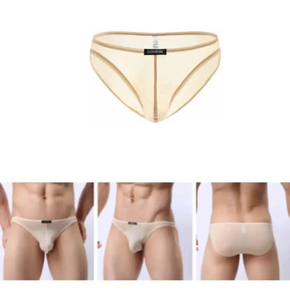 DomiGe DomiGe Men's Low-Rise Mesh Briefs Full Coverage Male Briefs Underwear