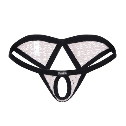 DomiGe DomiGe Men's Low Rise Thong Dual-Strap Open Front Design Underwear