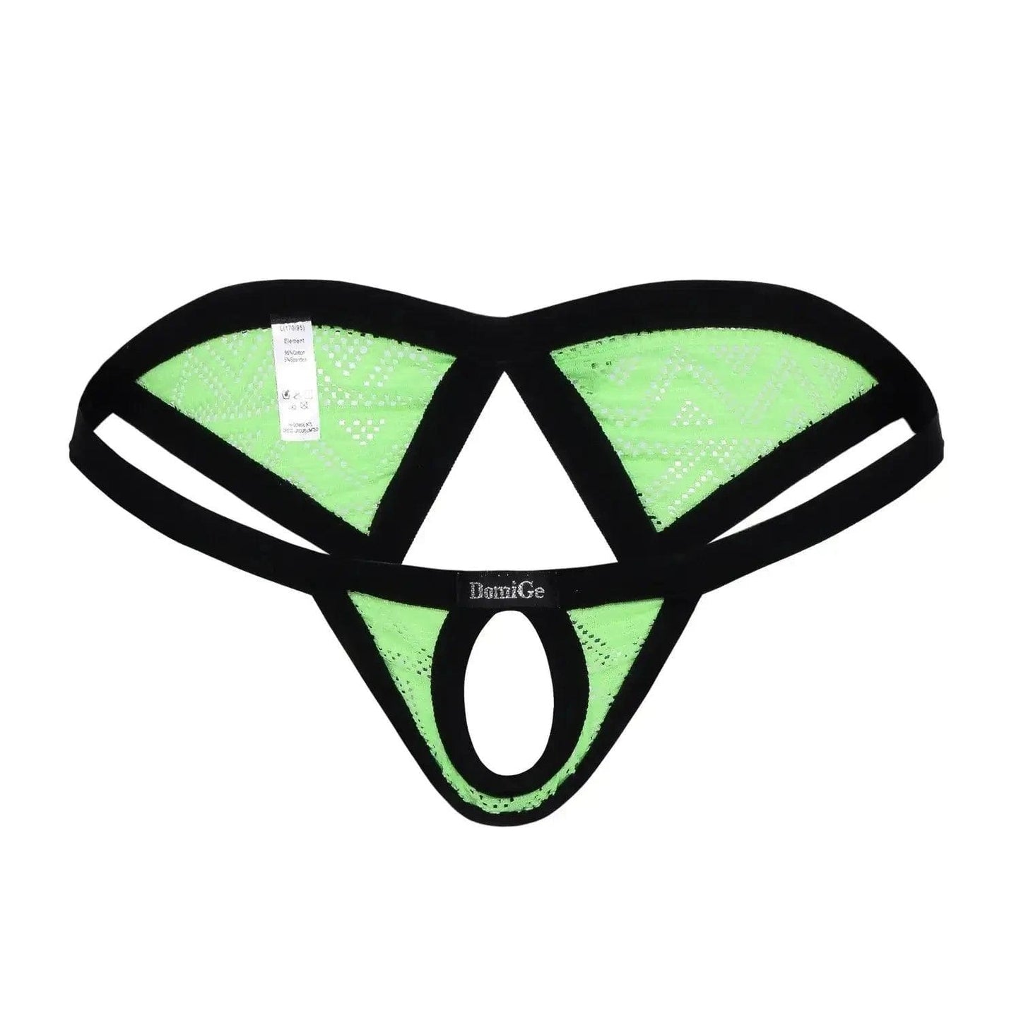 DomiGe DomiGe Men's Low Rise Thong Dual-Strap Open Front Design Underwear