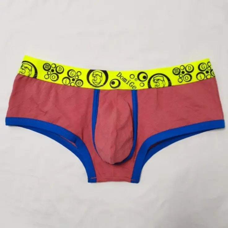 DomiGe DomiGe Men's Low-Rise Trunks Unique 3D Cube Cut Ball Pouch