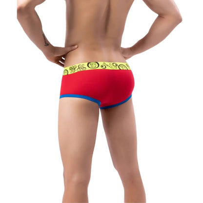 DomiGe DomiGe Men's Low-Rise Trunks Unique 3D Cube Cut Ball Pouch