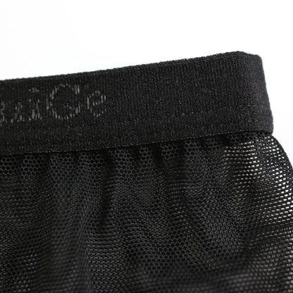 DomiGe DomiGe Men's Mesh Bikini Briefs - Breathable Mesh Underwear with Elastic Waistband