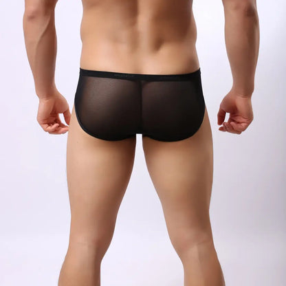 DomiGe DomiGe Men's Mesh Bikini Briefs - Breathable Mesh Underwear with Elastic Waistband