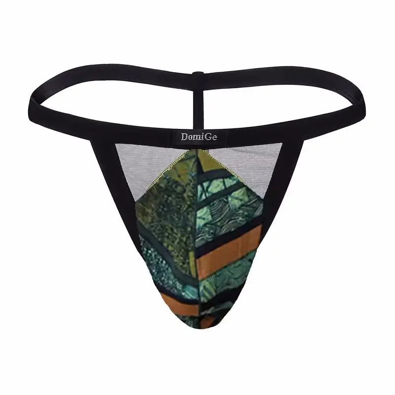 DomiGe DomiGe Men's Mesh Bikini Underwear - Breathable Pouch with Lightweight Transparent Mesh for Ultimate Comfort