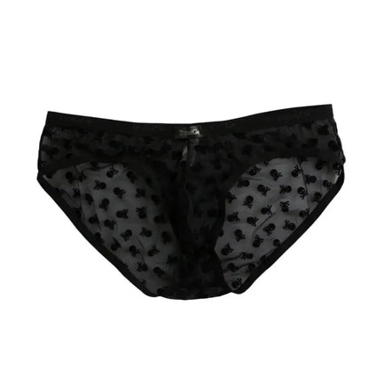DomiGe DomiGe Men's Mesh Briefs with Velvet Flocking & Sheer Design | Luxe Support