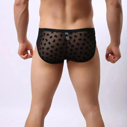 DomiGe DomiGe Men's Mesh Briefs with Velvet Flocking & Sheer Design | Luxe Support