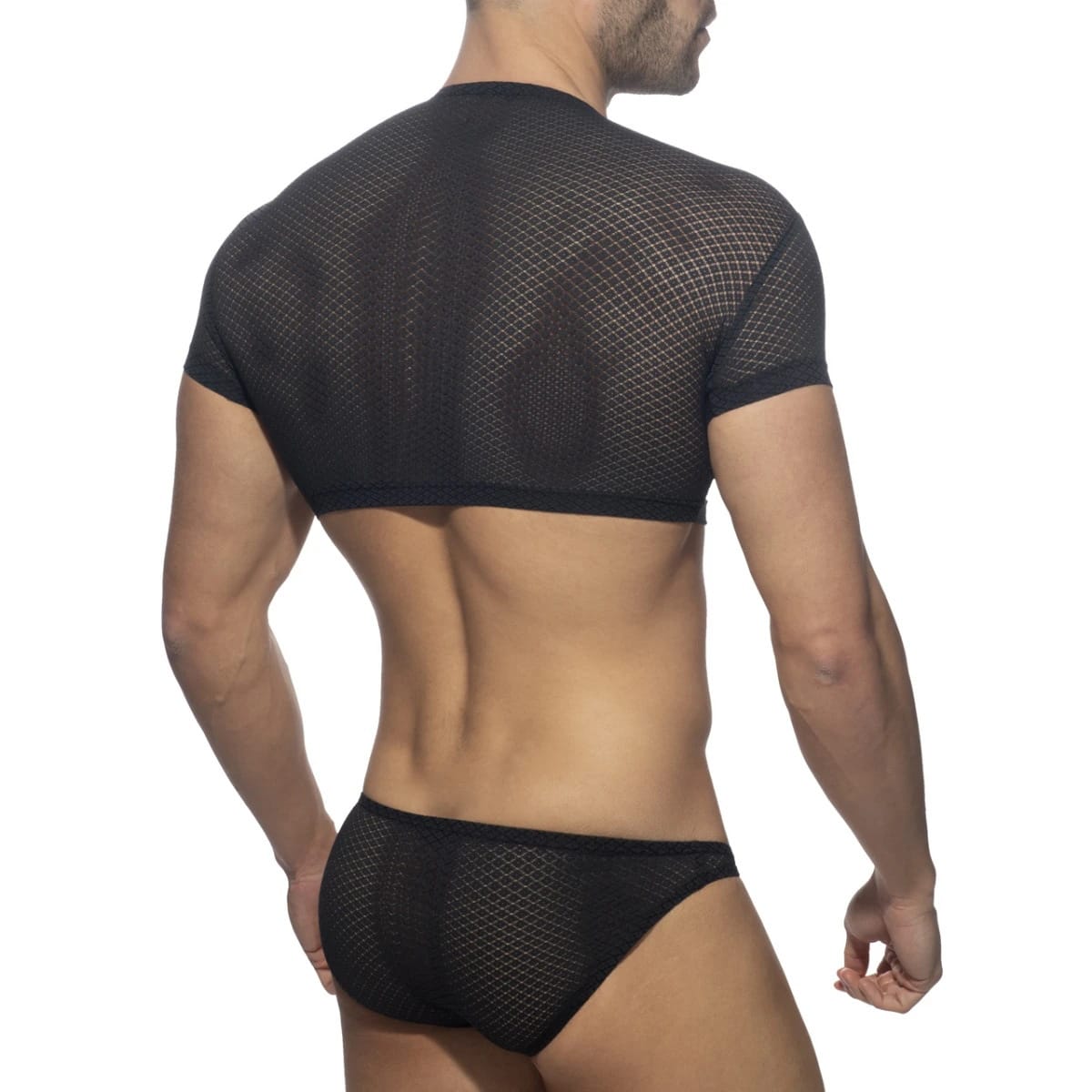 DomiGe DomiGe Men's Mesh Crop Top Underwear - Sheer Lace & Sexy Male Lingerie LX501