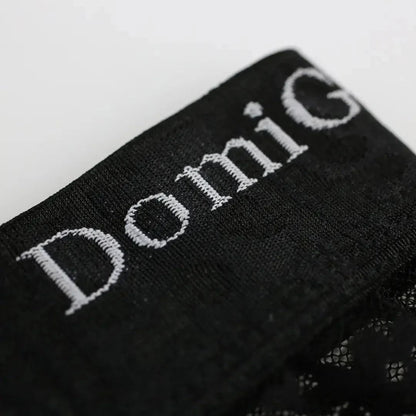 DomiGe DomiGe Men's Mesh Sheer Boxers Waistband Ultimate Male Underwear