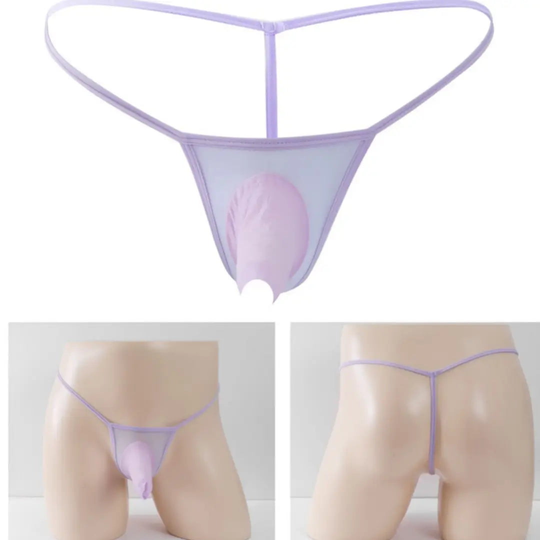 DomiGe DomiGe Men's Mesh Underwear Cock Socks Front Open Elasticity