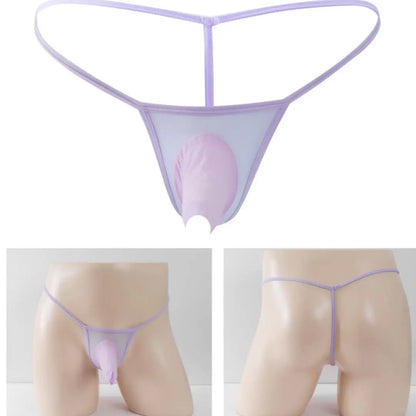 DomiGe DomiGe Men's Mesh Underwear Cock Socks Front Open Elasticity