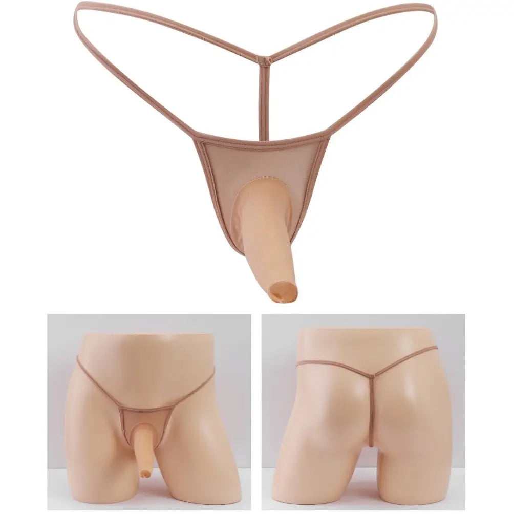 DomiGe DomiGe Men's Mesh Underwear Cock Socks Front Open Elasticity