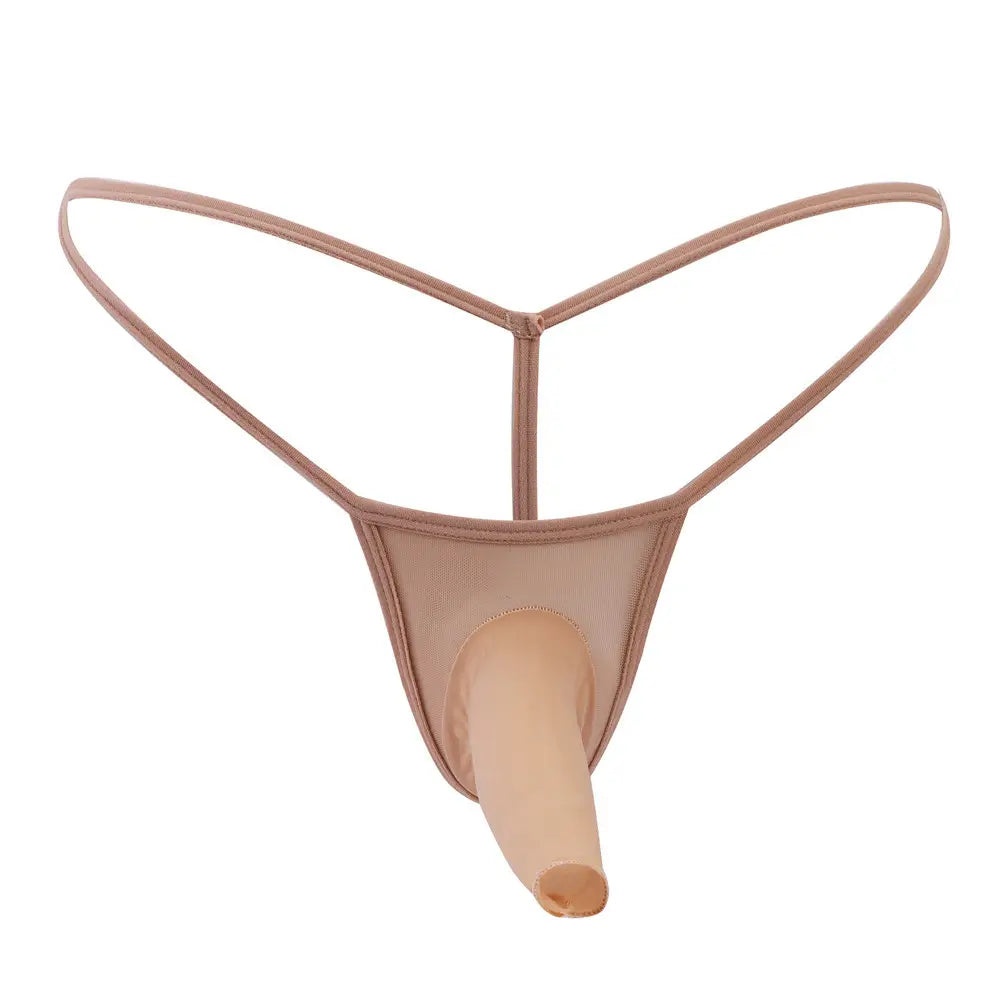 DomiGe DomiGe Men's Mesh Underwear Cock Socks Front Open Elasticity