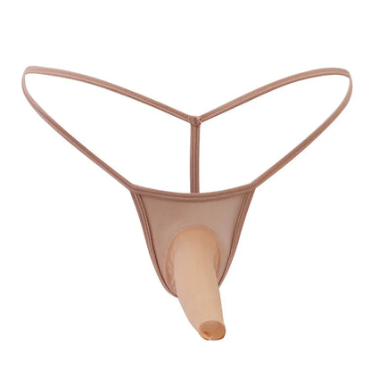 DomiGe DomiGe Men's Mesh Underwear Cock Socks Front Open Elasticity