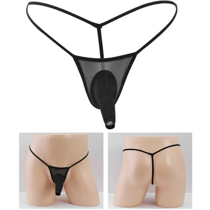 DomiGe DomiGe Men's Mesh Underwear Cock Socks Front Open Elasticity