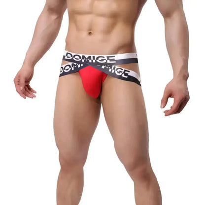DomiGe DomiGe Men's PI Jock Straps Cotton "π" Design Sexy Thongs for Men