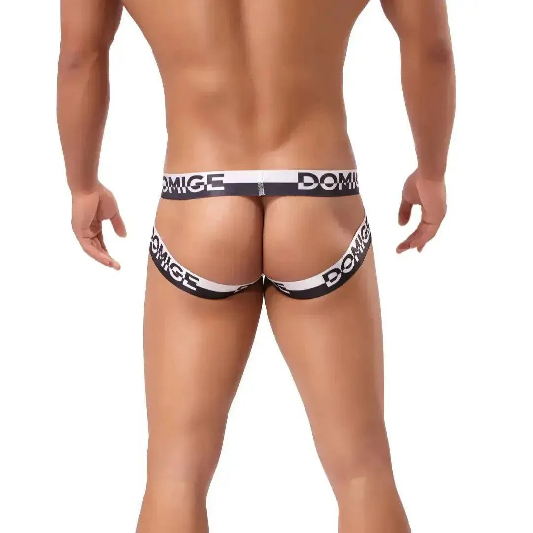 DomiGe DomiGe Men's PI Jock Straps Cotton "π" Design Sexy Thongs for Men