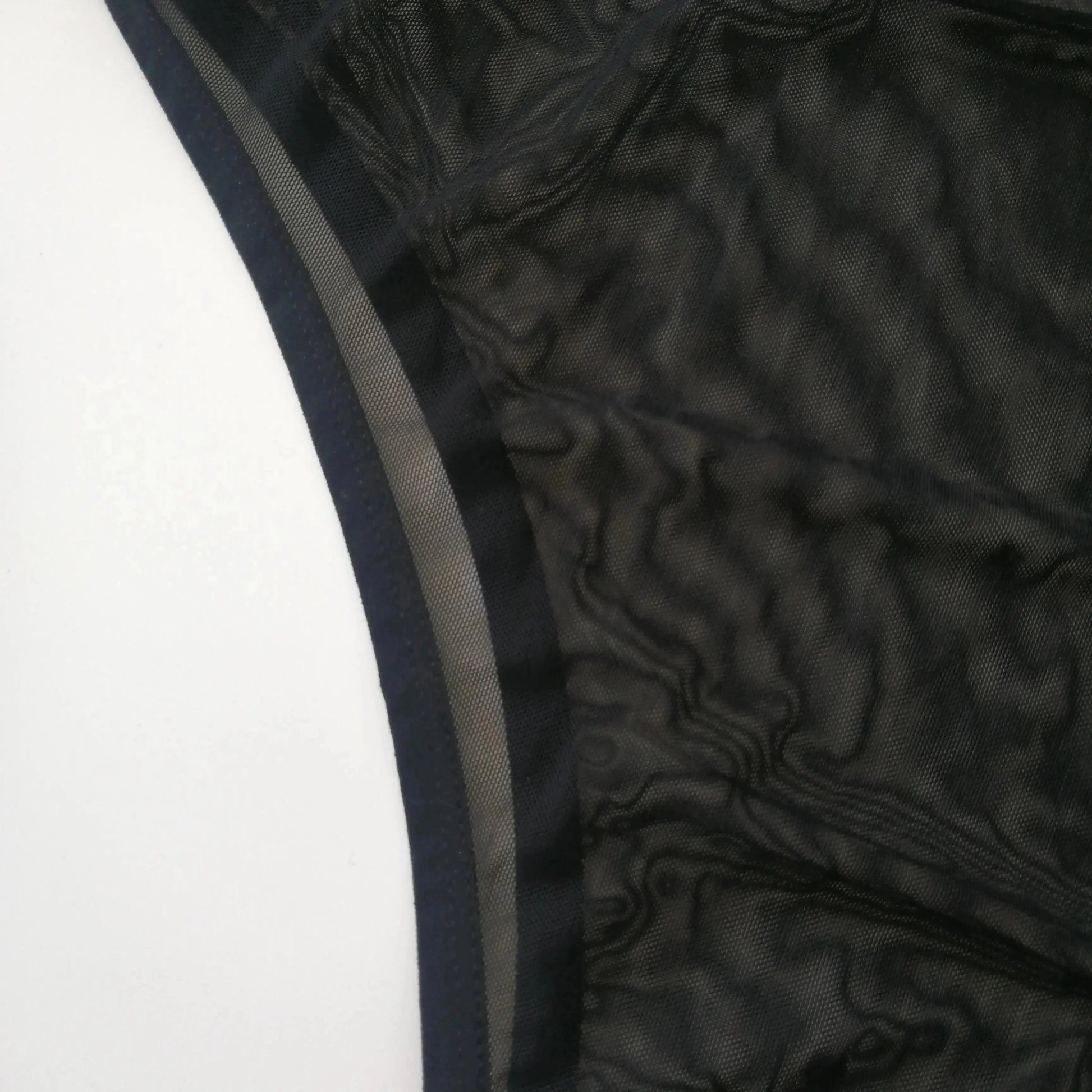 DomiGe DomiGe Men's Seductive Black Mesh Bodysuit