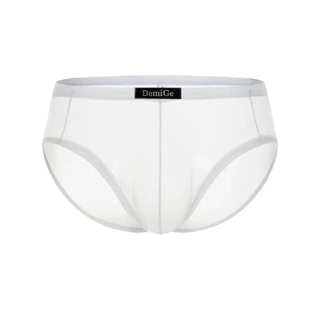DomiGe DomiGe Men's Sheer Briefs with Contoured Pouch and Logo Waistband